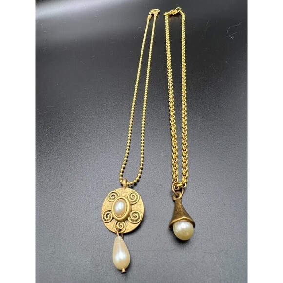 Pair of Express Faux Pearl Necklaces - Picture 4 of 5